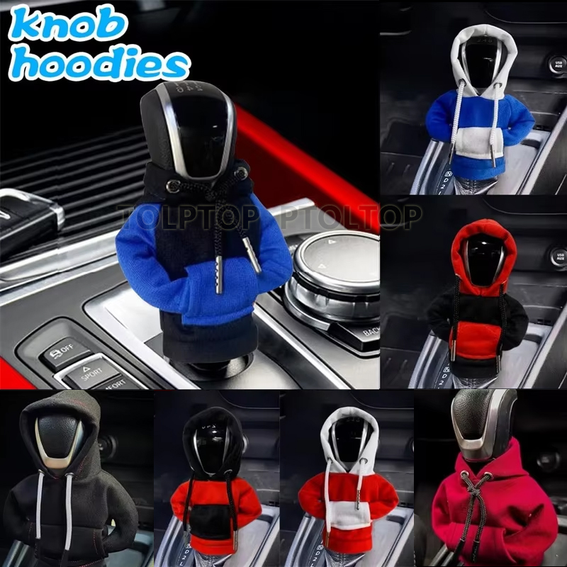 Sudadera con capucha Universal para palanca de cambios de coche, decoración Interior, cubierta con capucha de cambio de marchas, cubierta de cambio, decoración de manija de engranaje, compatible con Manual automático