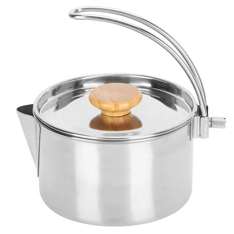 cooking utensils Kitchenware Cooking Tool Stainless Steel Kettle Portable Folding Coffee Tea Pot for Outdoor Barbecue Camping