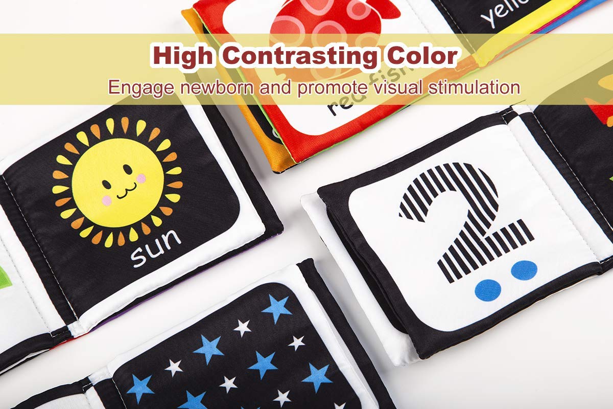 Baby First Soft Activity Cloth Book Set, High Cont... – Grandado