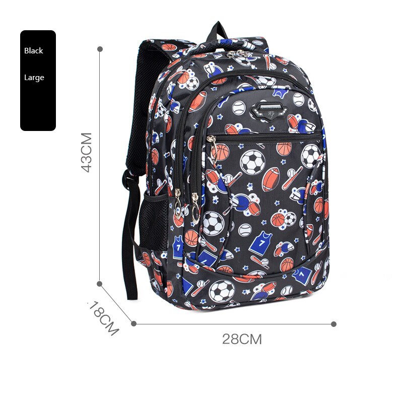 2 Size School Bags children backpacks For Teenagers girls Lightweight waterproof school bag child orthopedics schoolbags mochila: black large