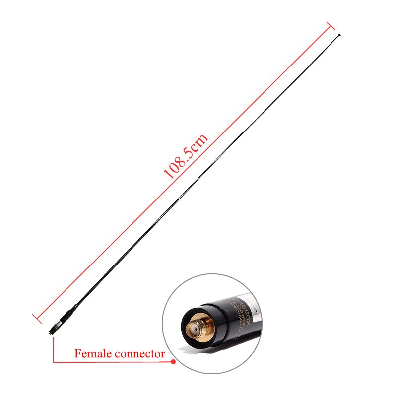 Harvest RH660S SMA-Female/SMA-Male/BNC High Gain Dual Band 144/430MHz Telescopic Antenna for Baofeng Walkie Talkie TYT Ham Radio: SMA-Female