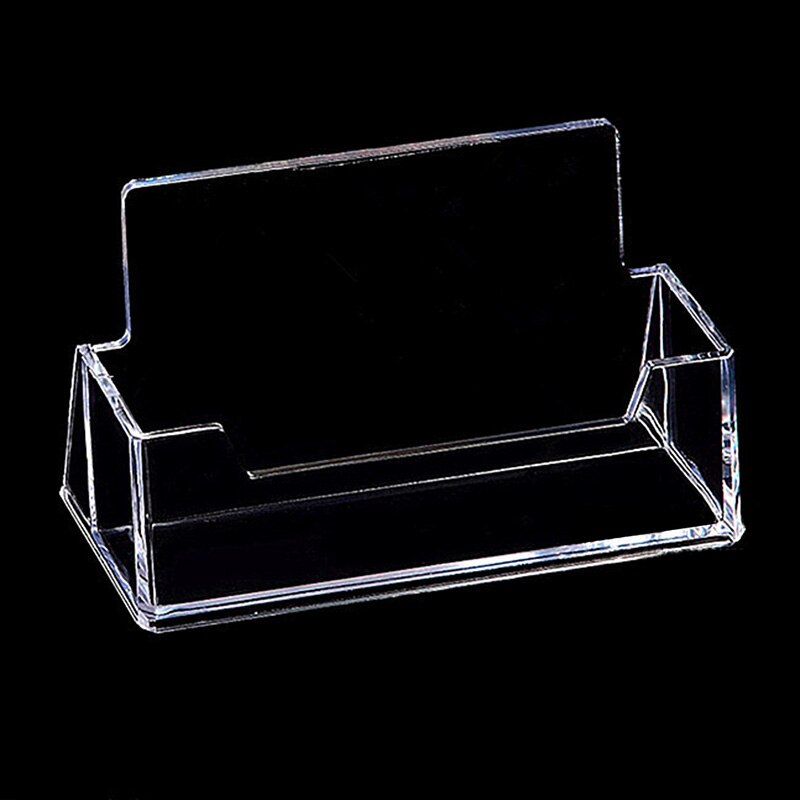 1 Pcs Clear Desk Plank Opbergbox Display Stand Acryl Plastic Transparante Desktop Visitekaarthouder 10*5*5.7Cm