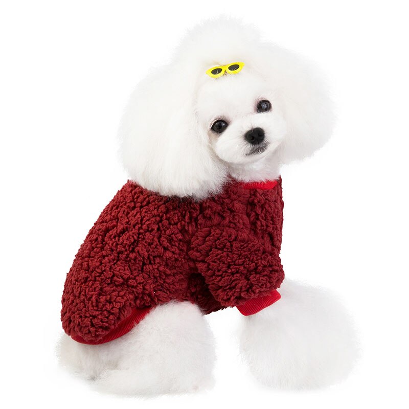 Cartoon Hond Downcoat Puppy Pet Kleding voor Hond Jasje Winter Warm Honden Huisdieren Kleding voor Hond Kleren Chihuahua Ropa perro: Red / Xxl