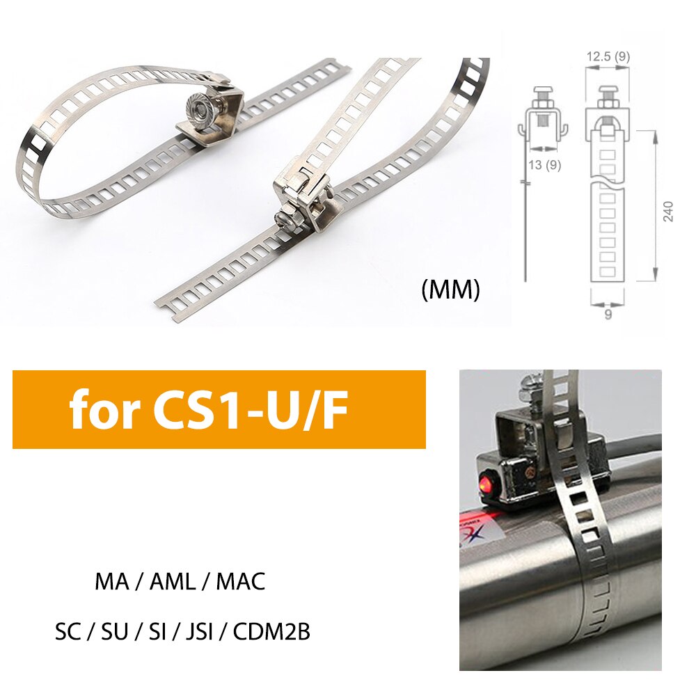 Longwe monteringsbeslag tilbehør til pneumatisk magnetisk luftcylindersensor  cs1- u-fs cmsg d -c73: For  cs1- u-f store