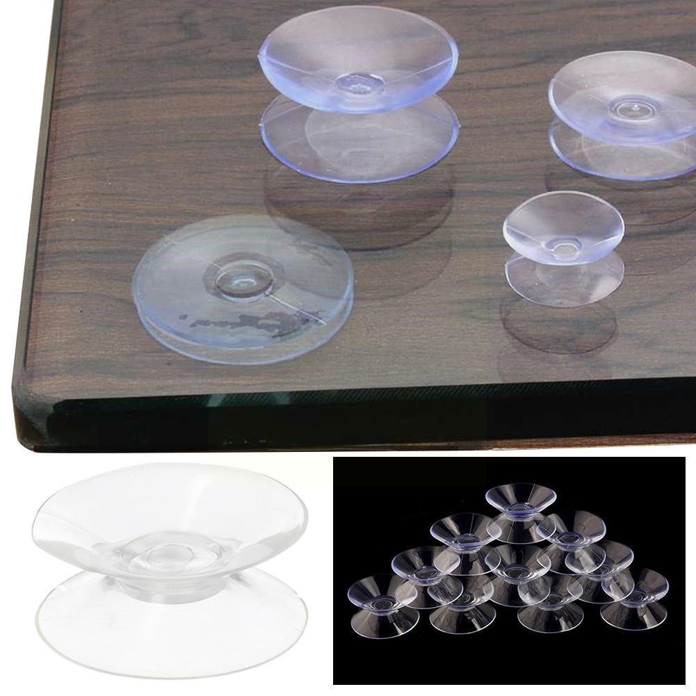 10 Stck Doppelseitige Saugnapf-Sauger Pads Für Glas, kunststoff Saugnapf Pvc Kunststoff Kleine Saugnapf Ohne Sporn M1d4