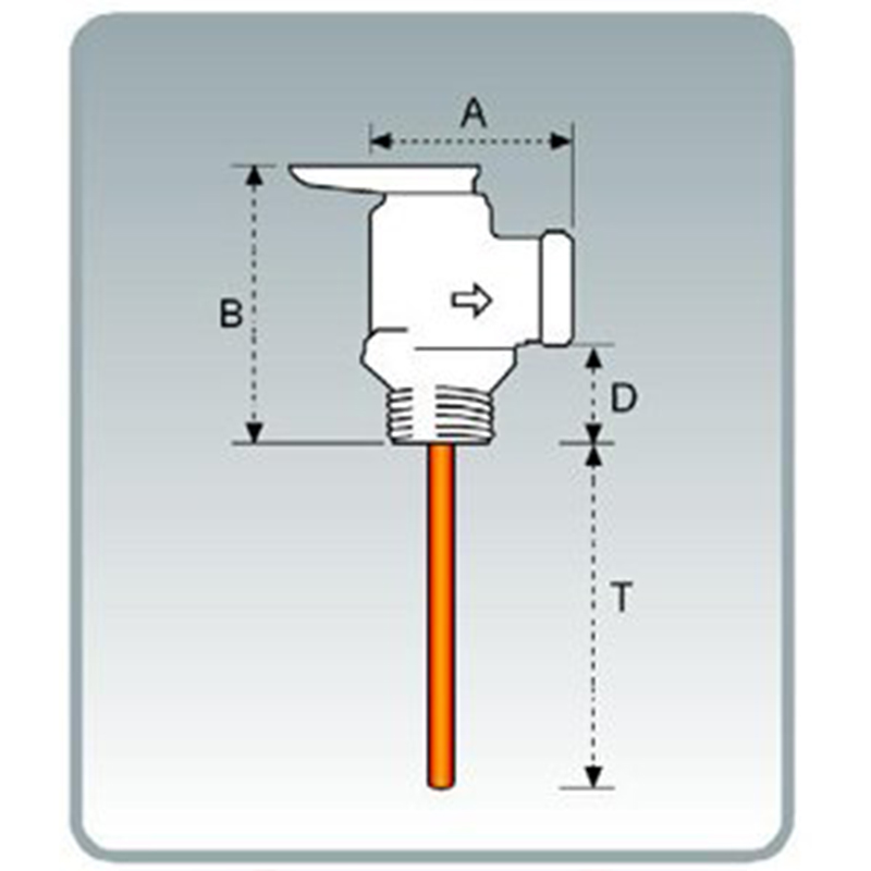 TP Valve Temperature and Pressure Relief Valve AKE as TP Safety Valve for Solar Water Heater Pressurized WaterTank