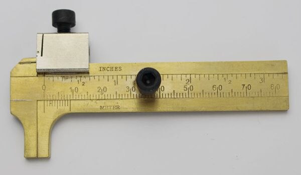 Jewelry Measuring Tool cutting gauge brass gauge ruler: 445