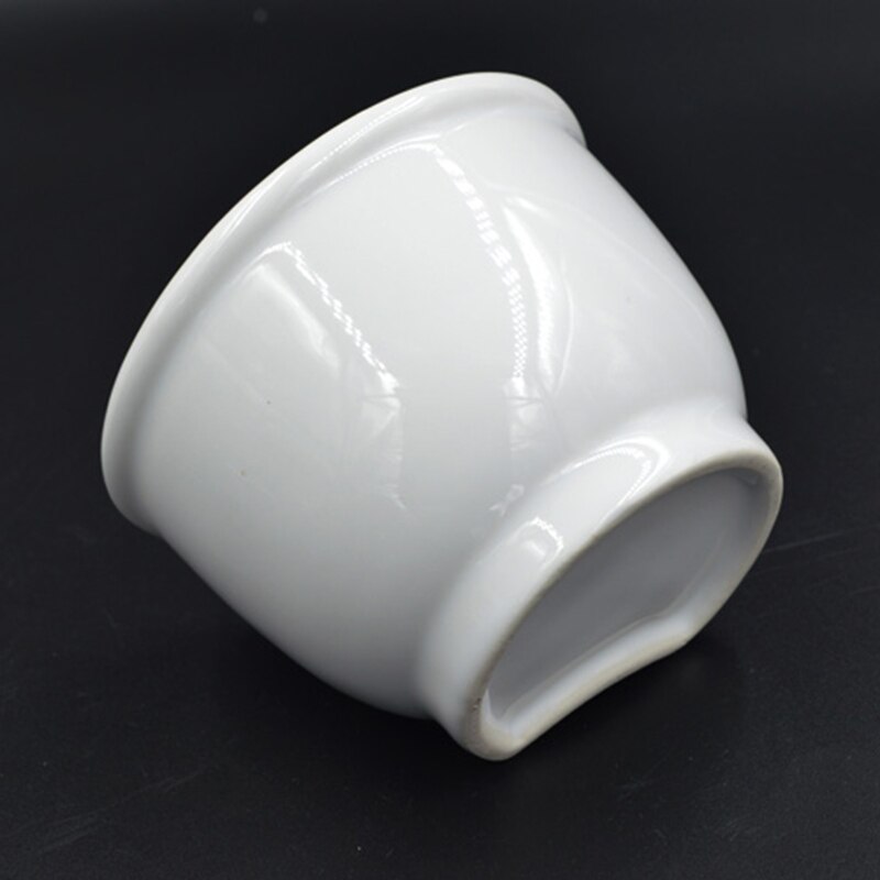 white ceramic shaving bowl