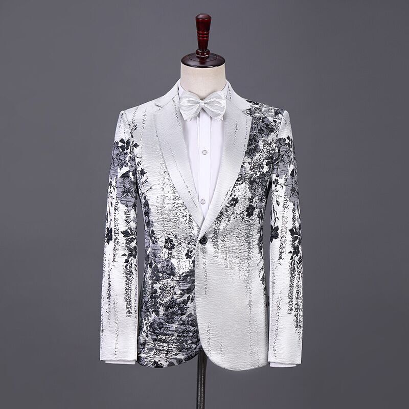 Conjunto de 2 conjuntos de para hombre, trajes de cantante de escenario, chaqueta y pantalones para novio, traje de boda, Sposo, 2 uds.