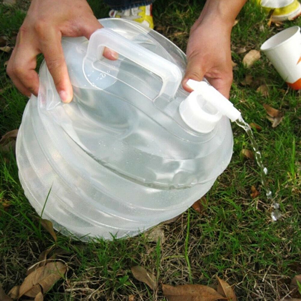 3l sammenklappelig bil camping spand udendørs camping håndtag sammenklappelig spand flaske container
