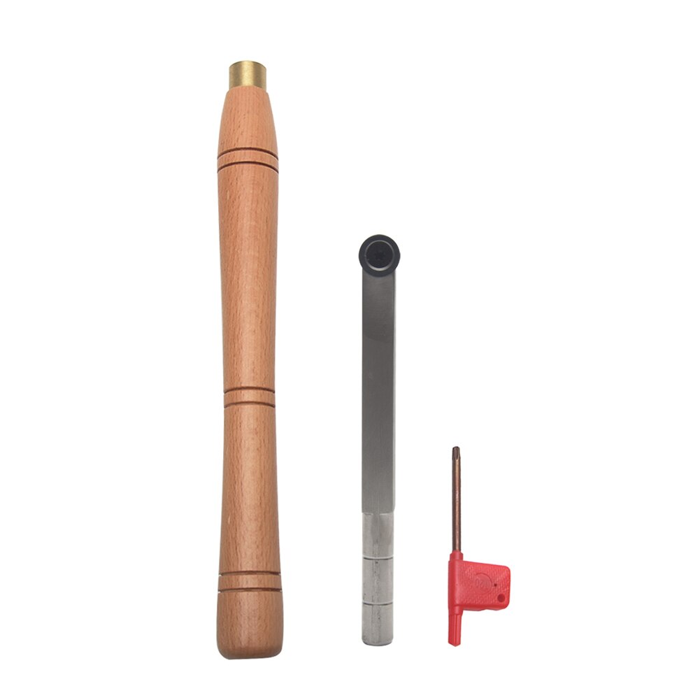 Wood Turning Tool With Handle Chisel Woodworking Hobbyist Rustproof Insert Cutter Carpenter DIY Lathe Practical Home Sharpening: C