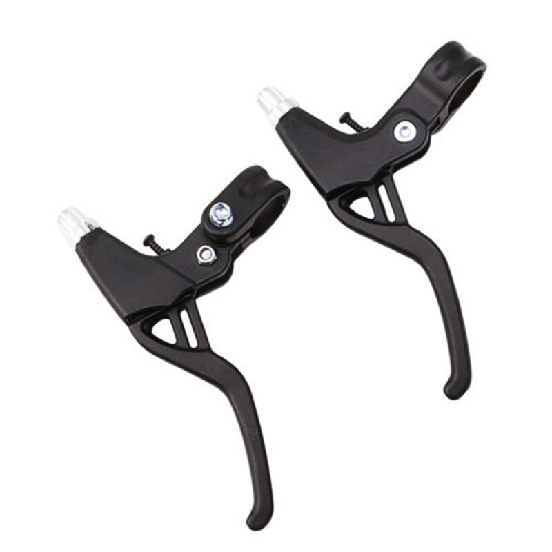 Radfahren Bremshebel Fahrrad V-Bremse Fahrrad Brems Griff Mountainbike Rennrad Leichte Aluminium 2-finger Bike bremshebel: black