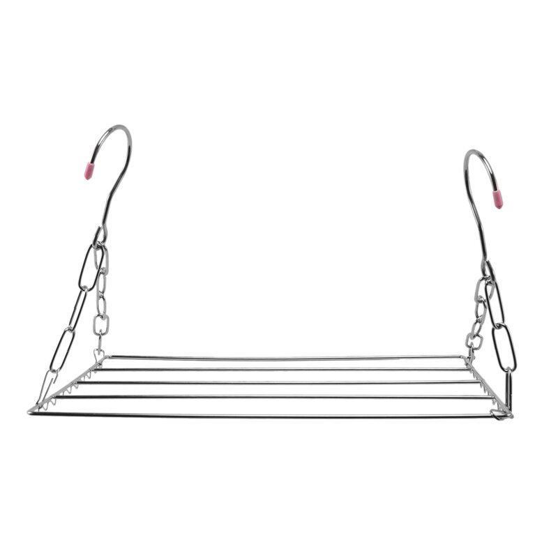 2X Multifunctional Clothes Drying Rack, Stainless Steel Laundry Garment Drying Hanger For Hanging Clothes, Towels, Socks