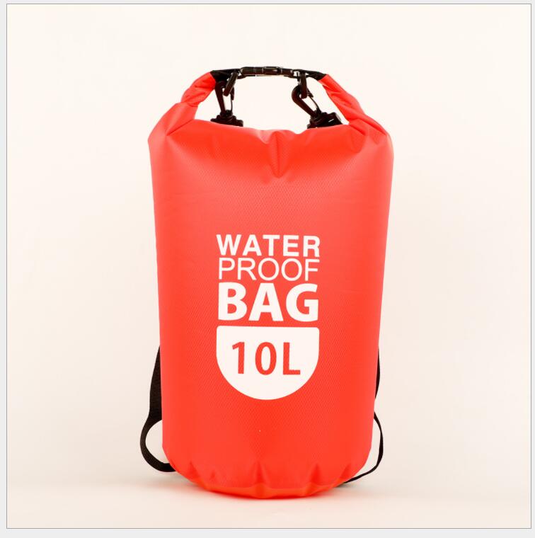 Trekking pływający plecak roll top bouy drysack wodoodporny motocykl kajak deck bag drybag rzeka rafting super suchy plecak: Red / 2L without strap
