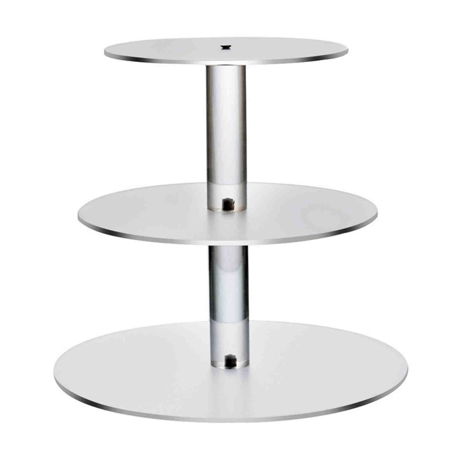 3/4/5/6 Tier Cake Houder Ronde Acryl Cupcake Cake Stand Monteren Demonteren Thuis Verjaardag Gereedschap Party Stand decoratie: 3 Layers