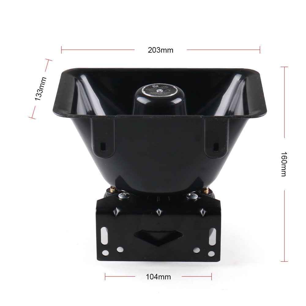 12V 200W 8 Tones Loud Car Warning Alarm Police Siren Horn Speaker PA with MIC System