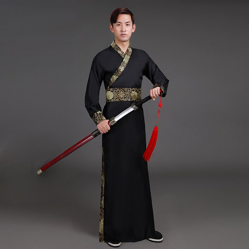 Mannen Hanfu Volwassen Kostuum Hanfu Kostuums Verbeterde Chinese Stijl Warrior Ridders Geleerden Song-dynastie Kostuums