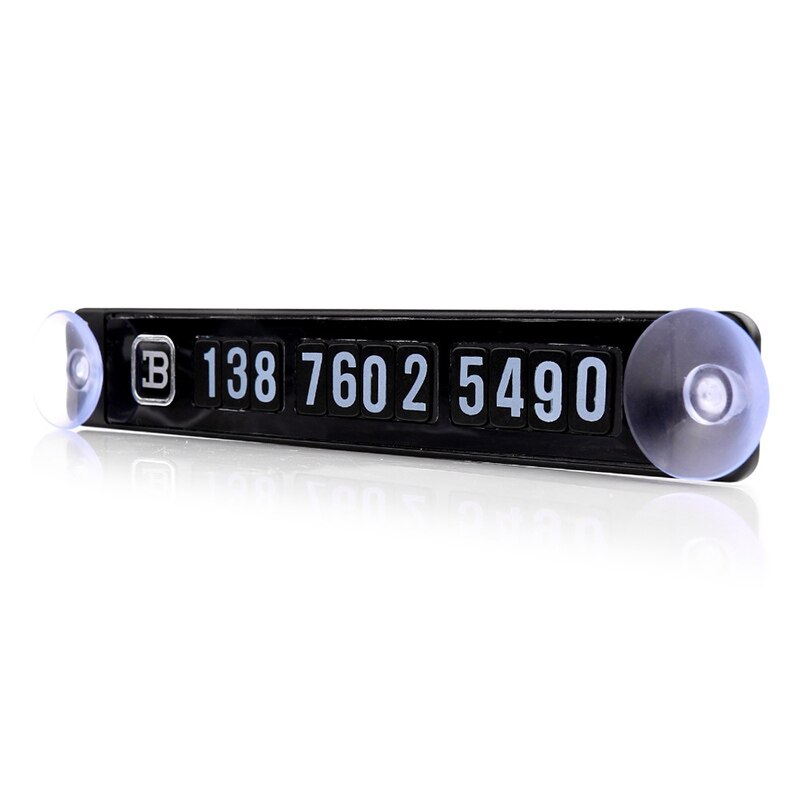 magnético para coche, tarjeta de estacionamiento temporal, etiqueta adhesiva para número de teléfono, placa de teléfono, marco de placa de coche