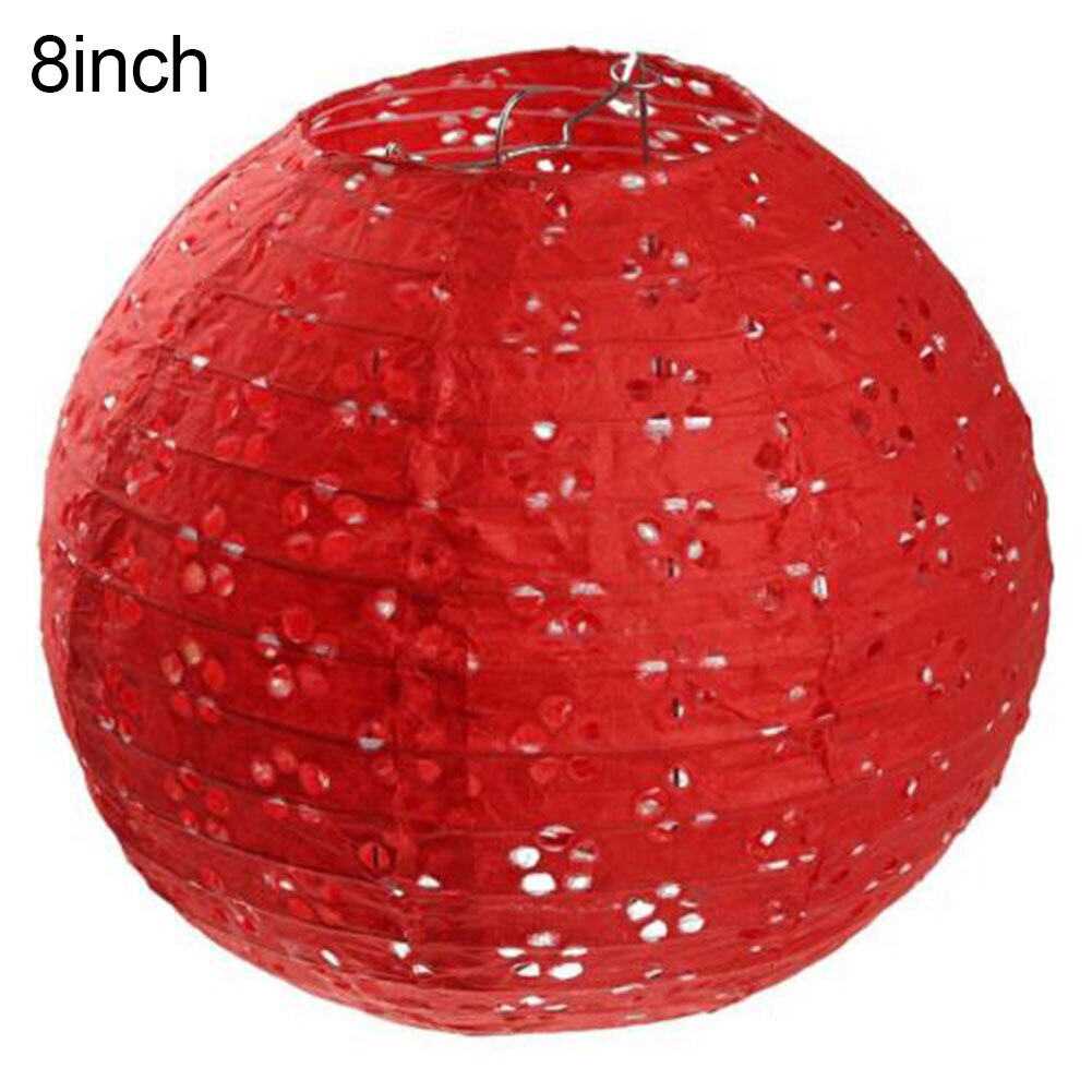 8/12 tommer runde kinesiske papirlanterner lampe fødselsdag bryllup dekoration håndværk gør-det-selv lampion hængende bold festartikler