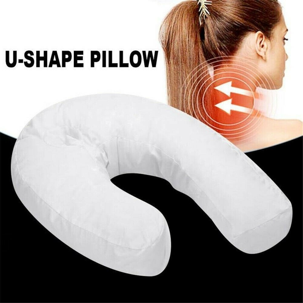 Cotton Pillow Side Sleeper Pillows U Shape Side Pillow Sleep Buddy Waist Support Pillow