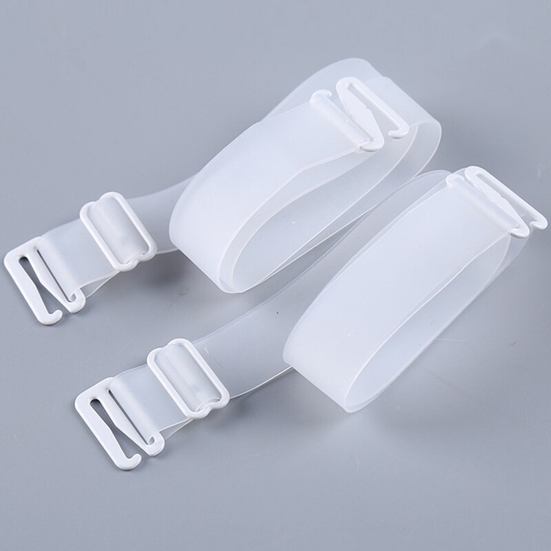 Vrouwen 1.8cm Breed Non Slip Bh-bandjes Verstelbare Silicone Bra Strap Soft Backless Schouder Riem Accessoires