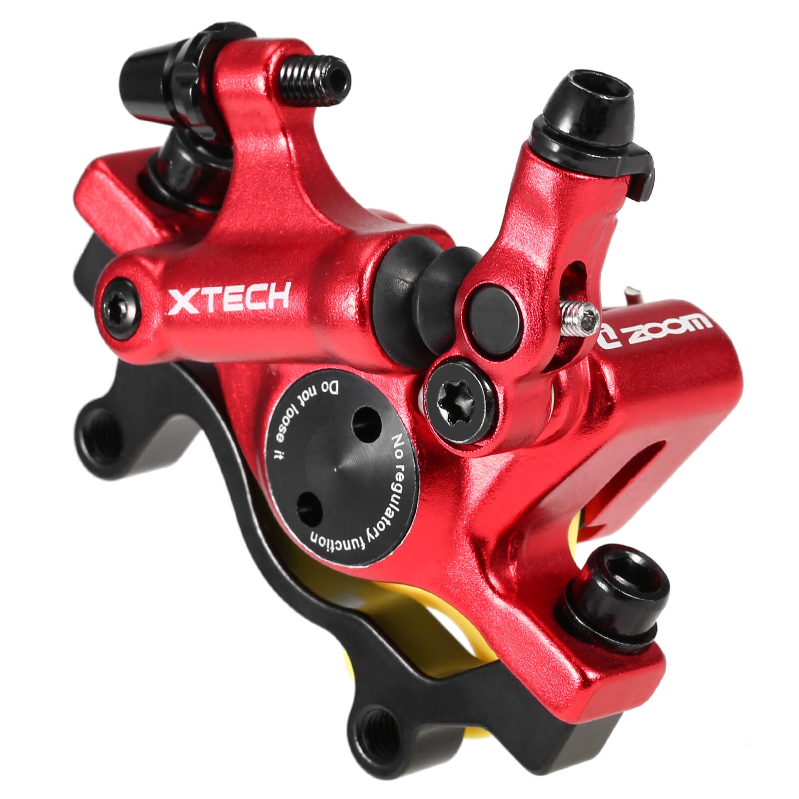 Solid Hydraulic Disc Brake Calipers Front Rear Bike Disc Brake Electric Scooter Disc Brake with adapter For Xiaomi M365/1S/Pro: Red