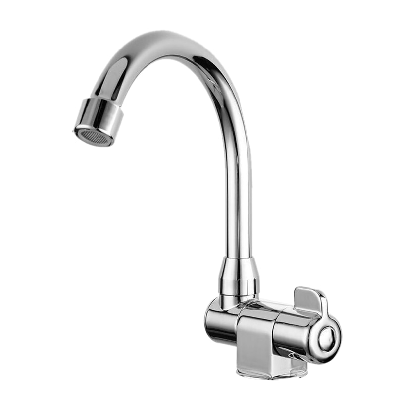 Caravan Boot 360 Graden Rotatie Koperen Wastafel Kraan Vouwen Koud Water Kraan Tap Keuken Badkamer voor RV Marine Boot Dek hatc: Default Title