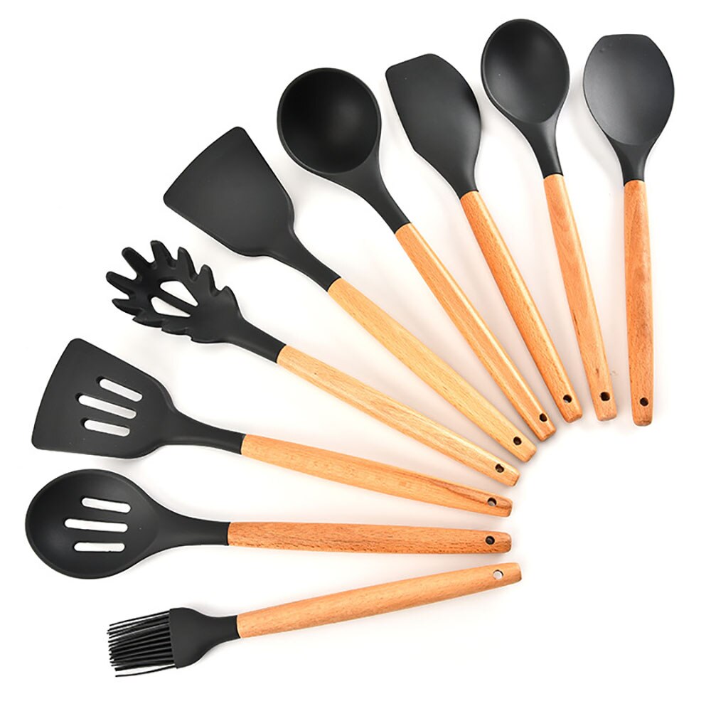 3Pcs/set Silicone Kitchen Utensil Set – For Cooking, BPA Free, Non Toxic Three Tools