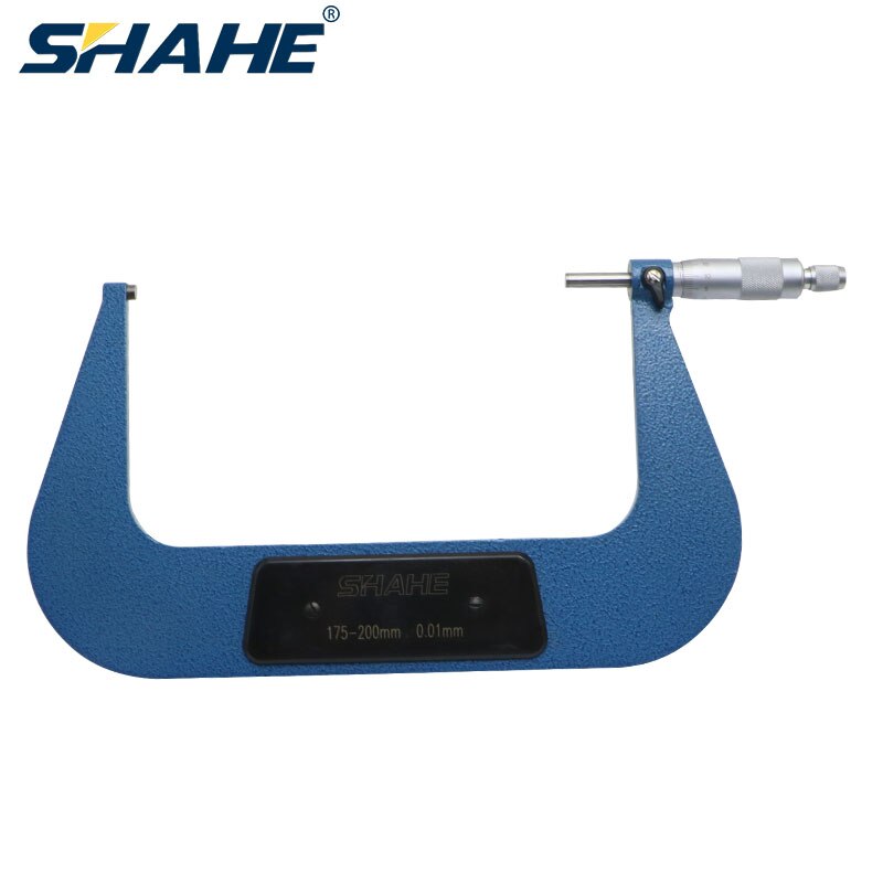 Shahe 0.01mm 175-200mm zewnętrzny mikrometr mikrometr urządzenie pomiarowe mechaniczne wskaźniki mikrometr precyzyjne narzędzia