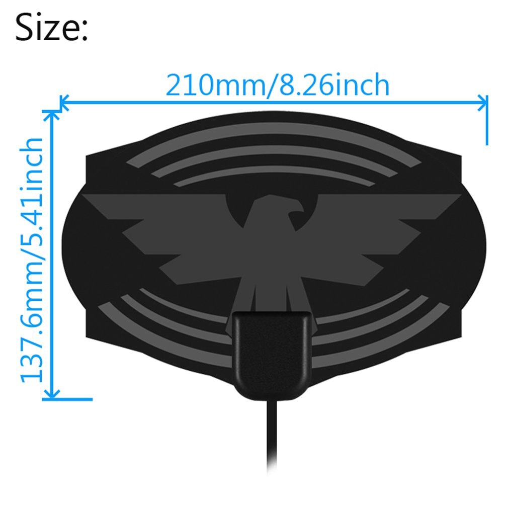 150 Mile Range Antenna TV Digital HD 4K Antena Digital Indoor HDTV Receiver 1080p Indoor Amplifier Signal Booster