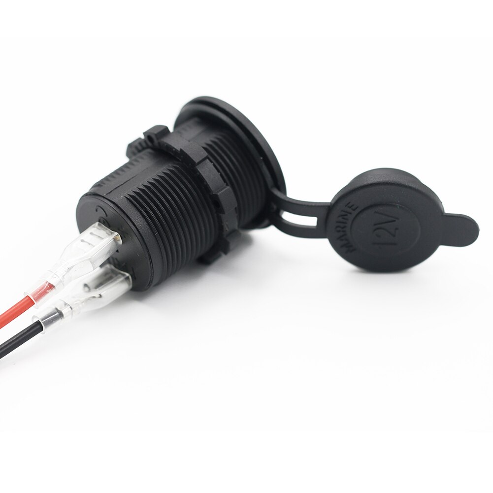 Waterdichte motorfiets motorfiets auto sigarettenaansteker stopcontact 12v-24v met installatiebeugel