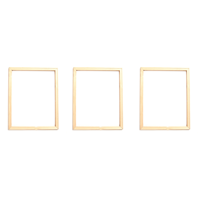 3X 40X50 cm Wooden Frame DIY Picture Frames Art Suitable for Home Decor Painting Digital Diamond Drawing Paintings: Default Title