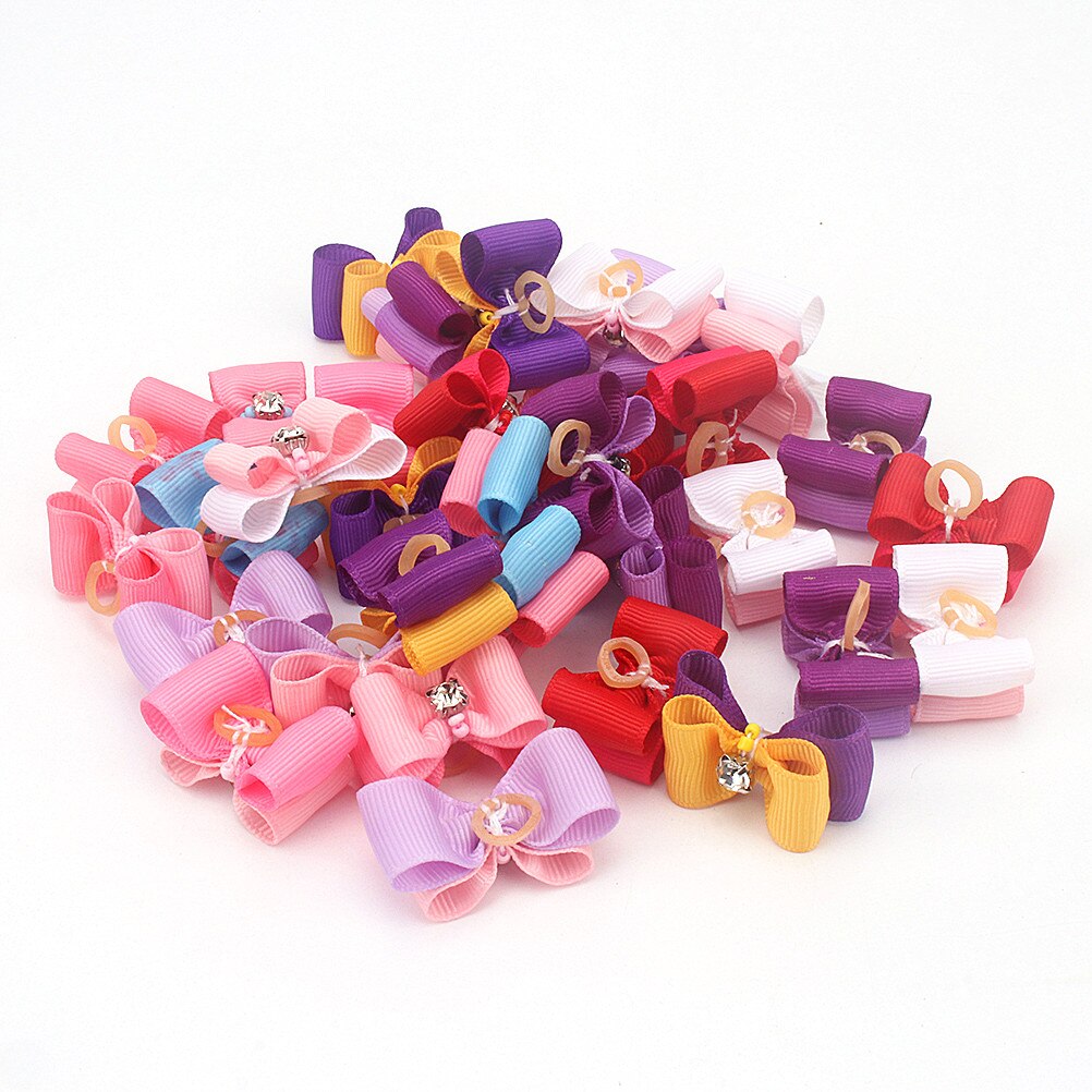 Perros pequeños, arcos accesorios para el pelo, Yorkshire terrier, productos de aseo para mascotas, lazos para el pelo, accesorios para perros