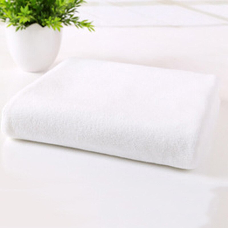 Toallas de secado rápido multicolores, Toalla de microfibra para viaje, Camping, deporte, salón de belleza, gimnasio, textil para el hogar, Playa: Blanco