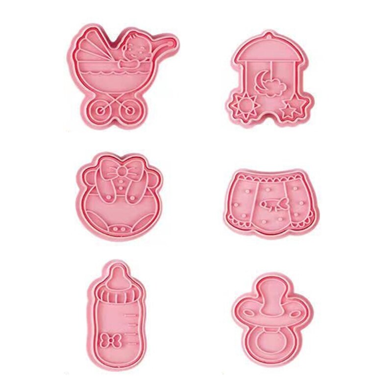 50lb baby shower plastkager udstikker kage stamper kage dekoration fondant prægning kiks polymer ler fremstilling værktøj form