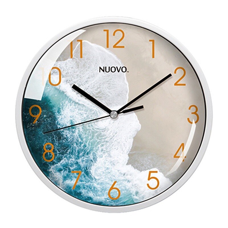 Relojes de pared para decoración del hogar, reloj digital moderno para sala de estar, adorno de pared: 8 inches of the sea