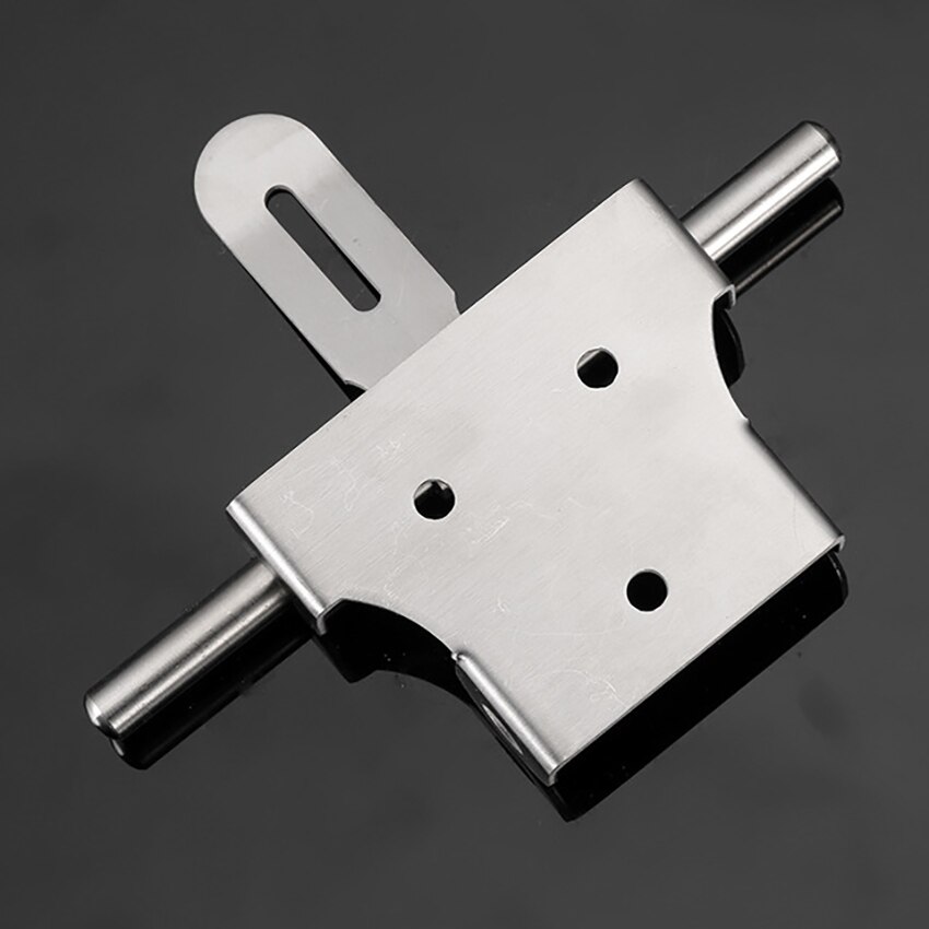 Roestvrij Stalen Deur Bouten Met Lock Gesp, Anti-Diefstal Links Rechts Bolt Gate Veiligheid Deur Klink, huishoudelijke Schuifdeur Lock Bolt