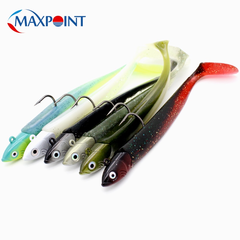 11 Cm Vissen Lokt Set Met Swing Staart Sayori 140 Met 20G Jig Hoofd Kajak Zachte Lokt Inshore Vissen aas Flexibele Vinyle