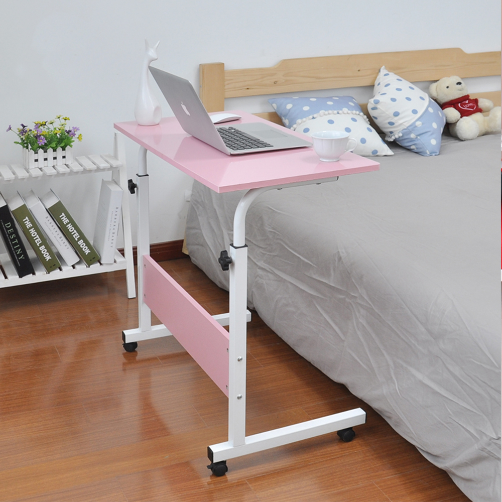 Foldable Computer Table Adjustable Portable Laptop Desk 80*40CM Rotate Laptop Bed Table Can be Lifted Standing Desk