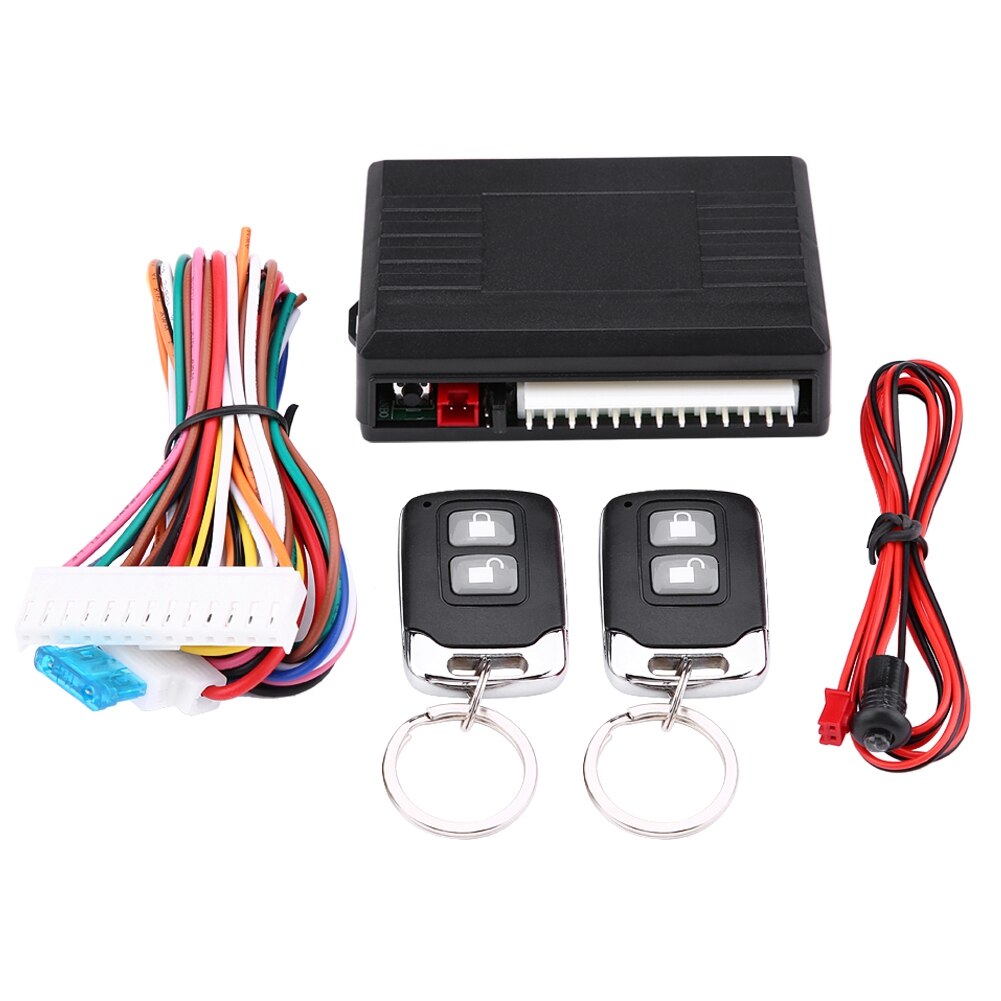 Universal Car Alarm Systems Auto Remote Central Kit Door Lock Locking Vehicle Keyless Entry System with 2 Remote Controllers: LB 405 L237