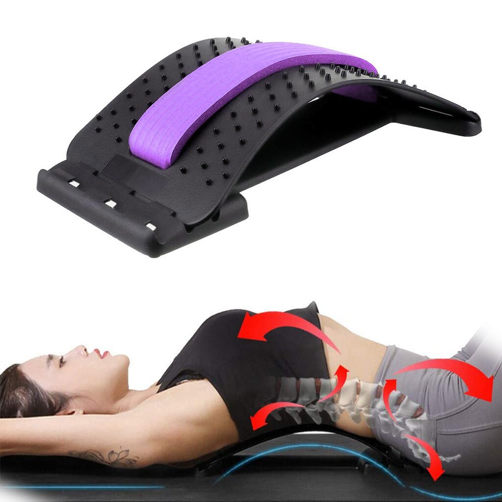 Equipo de estiramiento, masajeador de espalda, camilla de Fitness, soporte Lumbar, relajación, alivio del dolor Espinal, quiropráctico