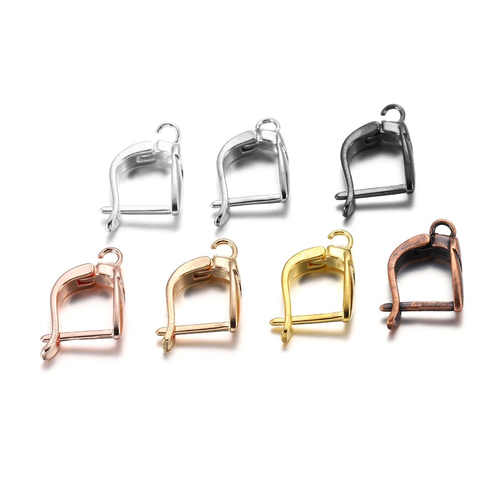 6-12Pcs/lot Brass French Earrings Hooks Clips Lever Back Open Loop Clasps For Diy Jewelry Making Findings Supplies Accessories
