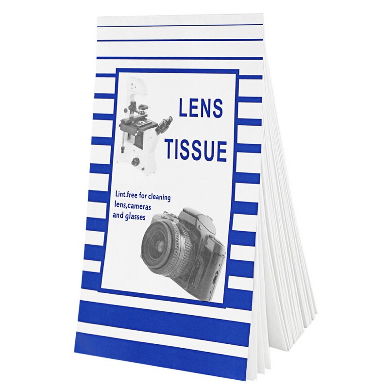 Papel óptico suave para limpieza de lentes de cámara, toallitas blancas para limpiar pañuelos, polvo, folleto para filtro de pantalla de vidrio, 50 hojas