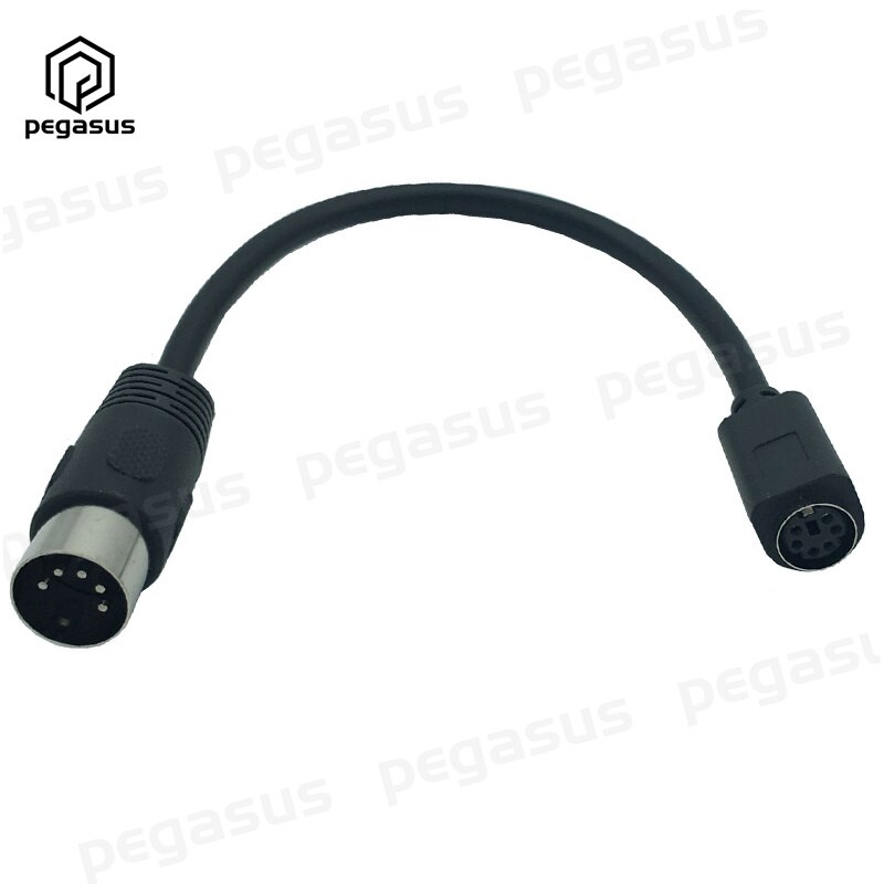 Cable adaptador para teclado y ratón, 15CM, PS2 DIN, 5 pines, macho a MD, 6 pines, hembra