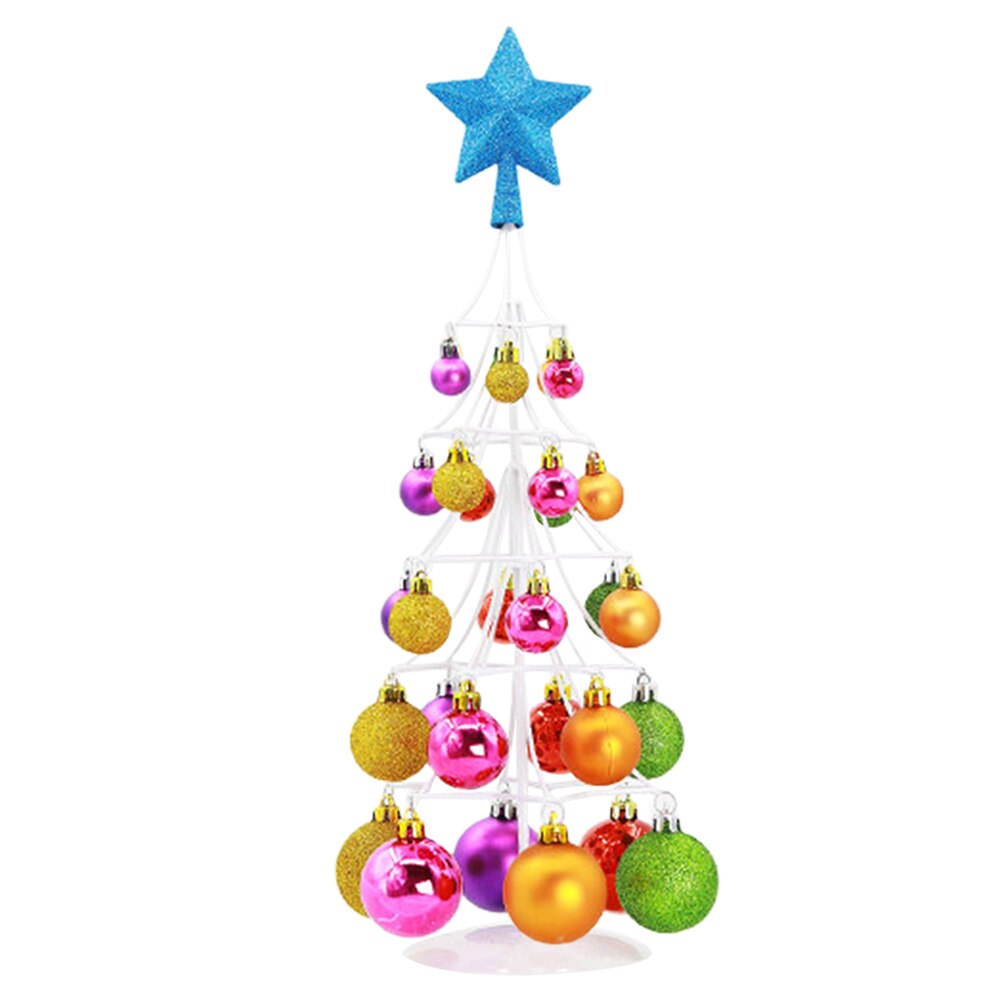 Home Craft Layout Party Supplies Tree Top Star Decoration Exquisite Ball Tower Year Christmas Ornament Shopping Mall: Colorful