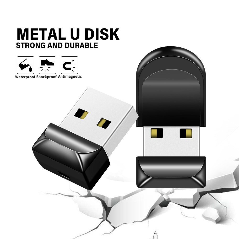 USB Pendrive 8GB 16GB 32GB Mini black Flash Drive Pen 64GB 128GB Memory Stick Usb2.0 U disk Free Key Chain