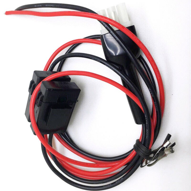 16AWG 6-Pin Dc Power Cable Koord Voor Kenwood Icom Alinco Radio TS-50s TS-60s TS-140 TS-440 TS-450 PG-2Z OPC-025D 30Amp Zekering 1M