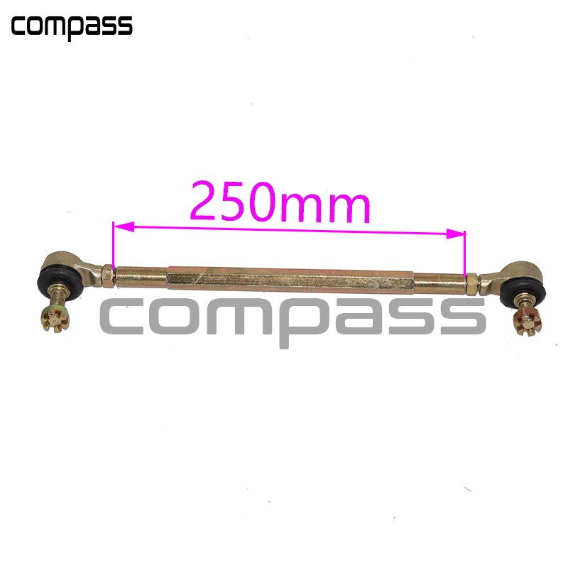 1 par 210mm 240mm 250mm 270mm 300mm m10 atv dragstagssatser passar kulled för kina fyrhjulingar delar: 250mm