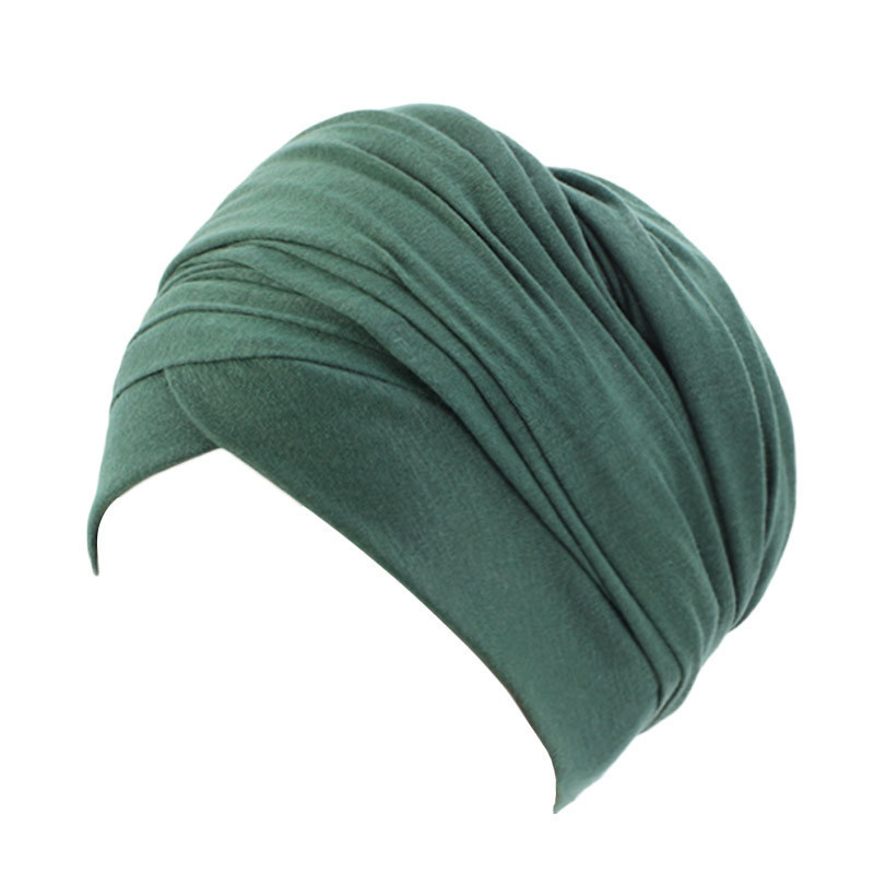 Novo feminino cor sólida algodão magia turbante hijab cabeça envoltório extra longo tubo indiano headwrap lenço gravata perda de cabelo headwrap islâmico