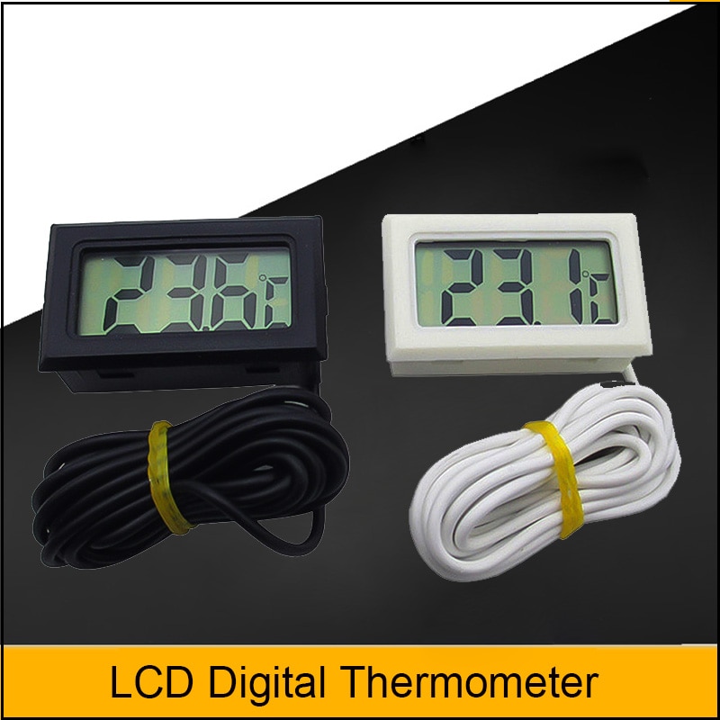 1Stck LCD Digital Thermometer Wasserdicht Aquarium Thermometer 2 Sekunden Digital Sensor nasser Bahnhof